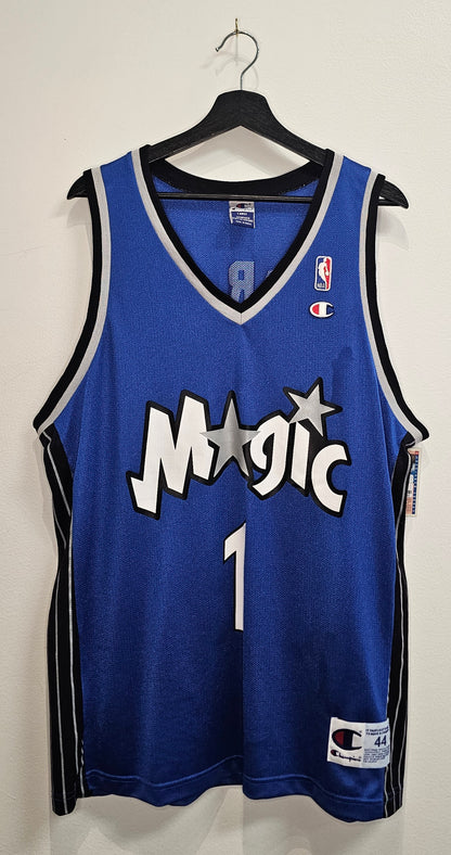 Vintage 90s Champion NBA Orlando Magic Tracy McGrady #1 Basketball Jersey