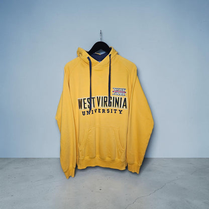Champion West Virginia University mountaineers yellow gold pullover hoodie
