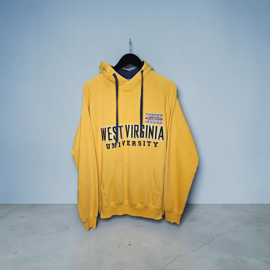 Champion West Virginia University mountaineers yellow gold pullover hoodie