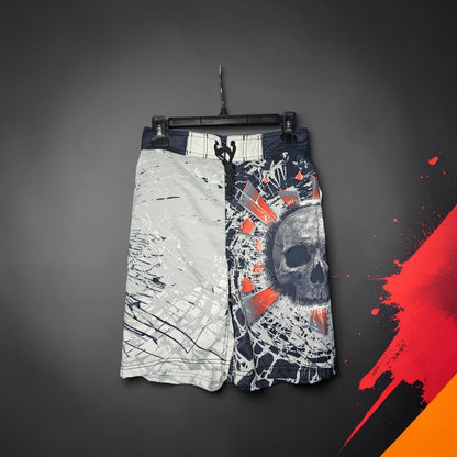 Y2k MMA Elite Skull graphic board short