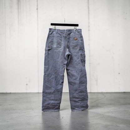 Carhartt washed grey original dungaree fit cargo pants
