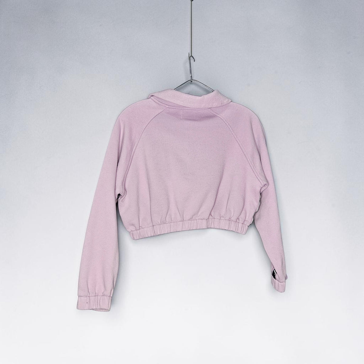 Womens Juicy couture retro cropped purple quarter zip sweatshirt