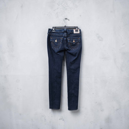 Womens Y2k True religion julie dark wash skinny jeans denim pants