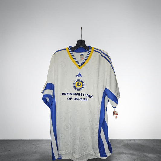 Vintage Adidas 98-99' Dynamo Kyiv home soccer jersey kit