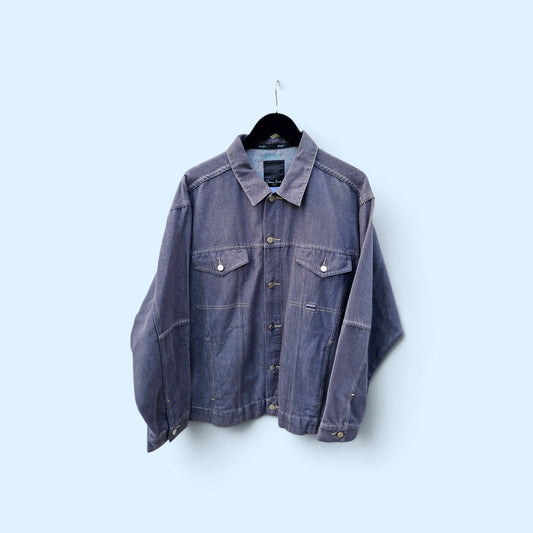 Y2k Sean john washed grey light denim jacket