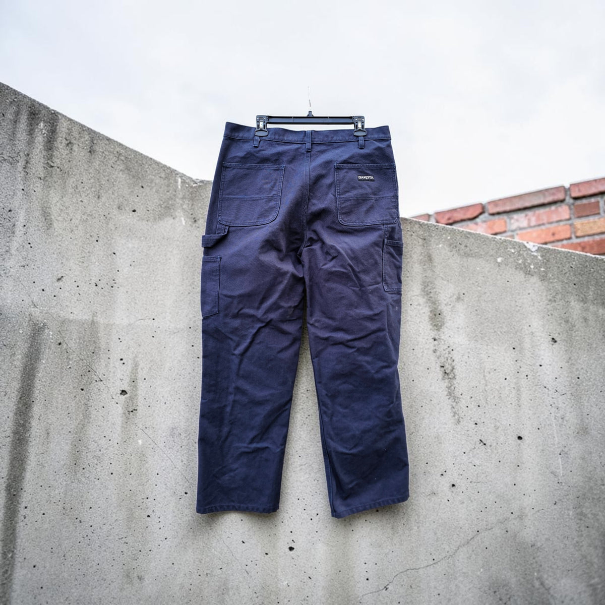 Dakot navy double knee workwear denim pants