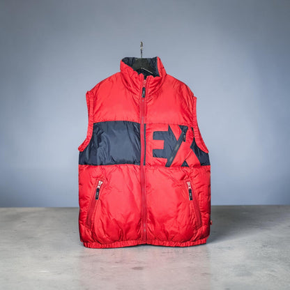 Y2K Exco performance red fullzip puffer vest