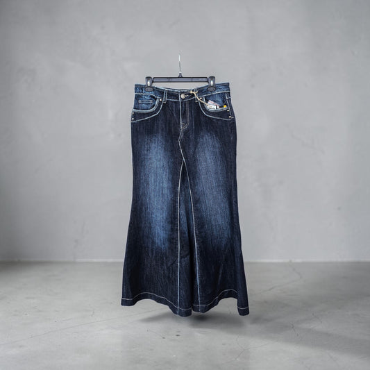 Y2K Shortys dark denim long skirt