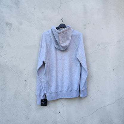 Aime Leon Dore 19' melange raglan sleeve logo oatmeal hoodie