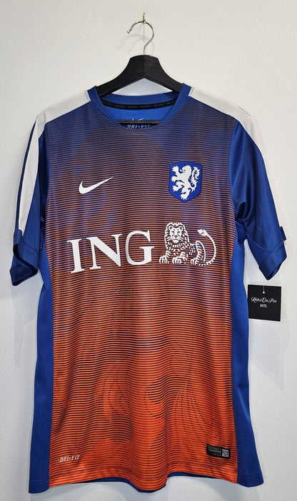 Nike Netherlands 14-15' squad pre match football training jersey