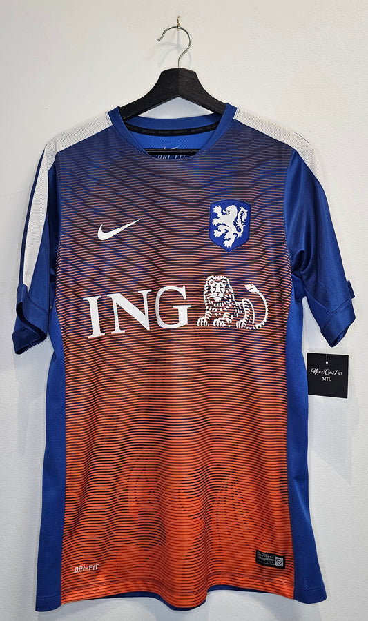 Nike Netherlands 14-15' squad pre match football training jersey