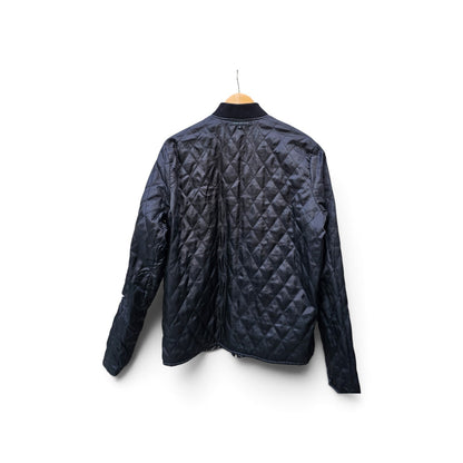 Atelier new regime AOP Script black lightweight reversible bomber jacket