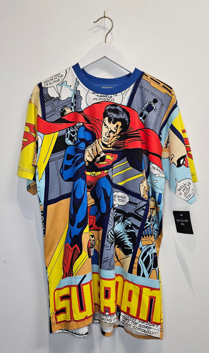 Vintage Toni & Guy Superman Comics AOP Graphic Tshirt