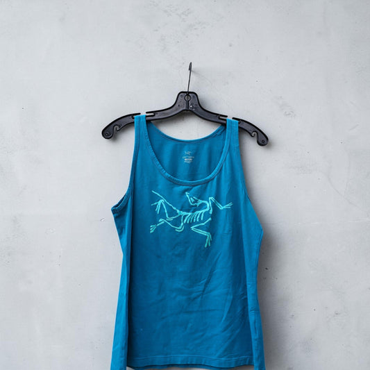 Womens Arcteryx archaeopteryx bright blue top