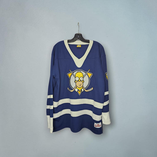 Vintage The Simpsons Homer Hockey jerseys