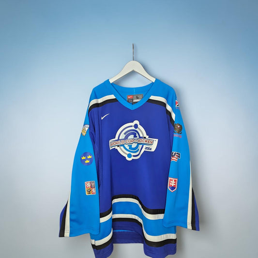 Vintage 04' Nike team world cup of hockey all feds hockey jersey