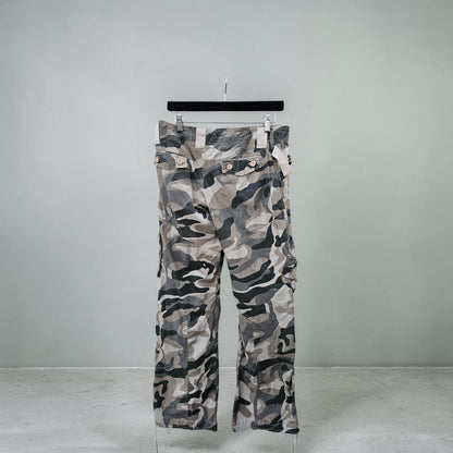 Womens Fab girl urban camouflage utility pocket cargo trouser pants