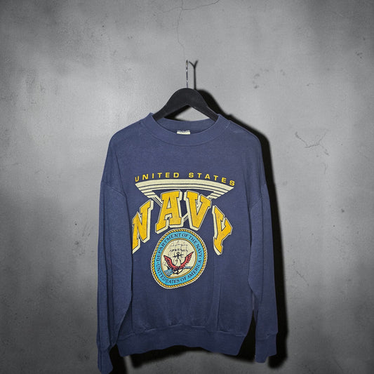 Vintage Signal sports US Navy graphic navy crewneck