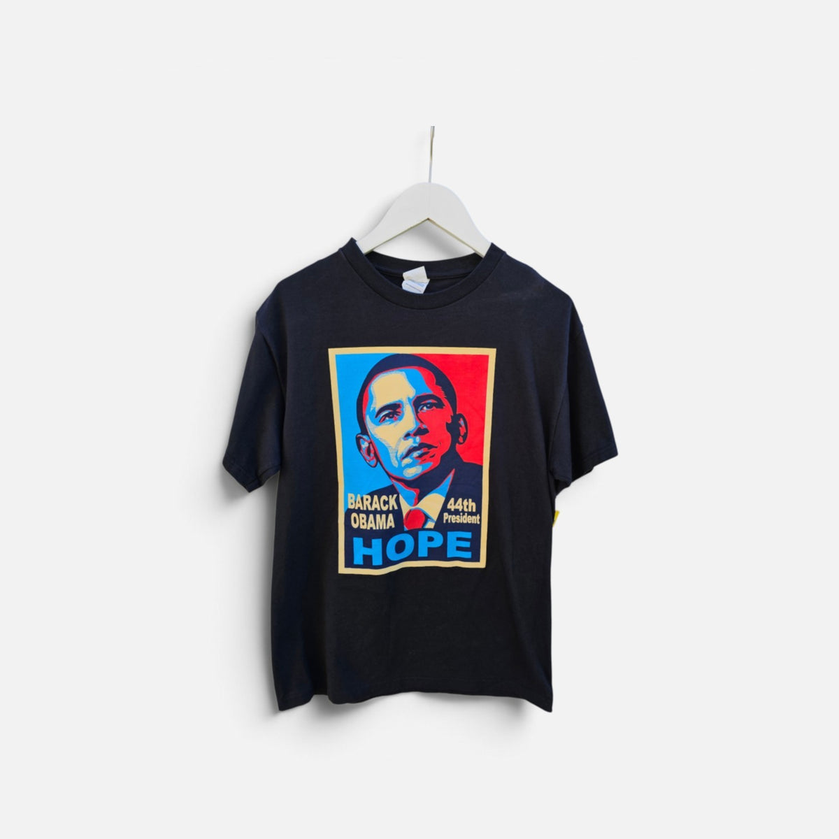 Barack Obama 08' Presidential Campaign Black Graphic Tshirt