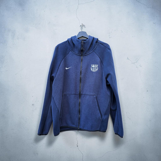 Nike FC Barcelona obsidian dark blue tech fleece hoodie