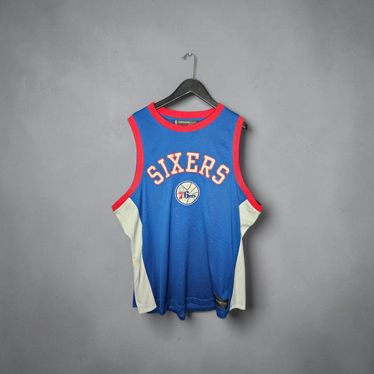 Vintage Reebok Hardwood classics Philadelphia  76ers basketball jersey