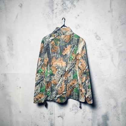 Jackfield log & tree camouflage fleece fullzip sweater