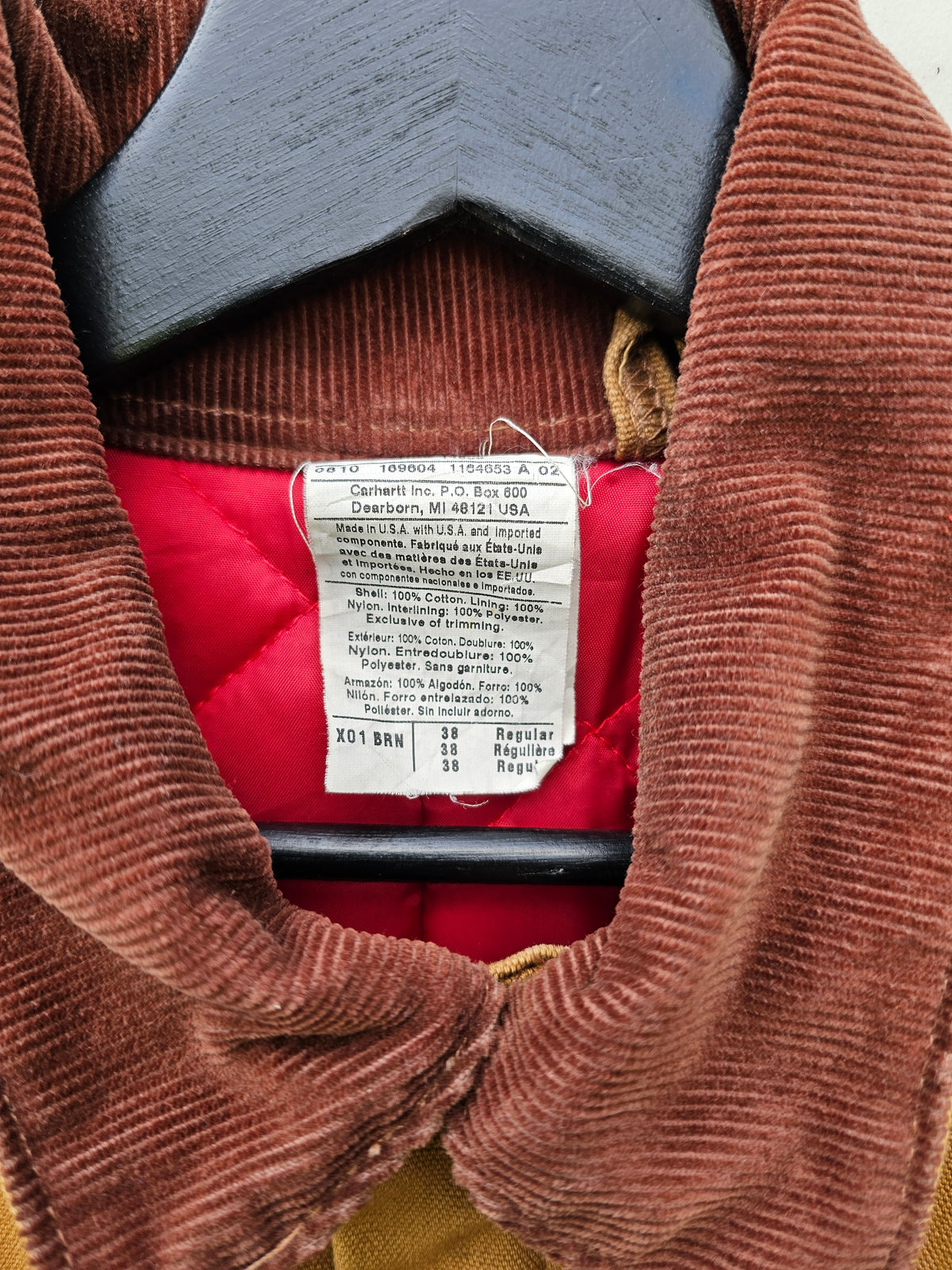 Carhartt 10' brown duck Insulated quilt-lined coverall X01-BRN