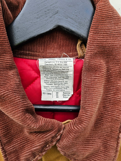 Carhartt 10' brown duck Insulated quilt-lined coverall X01-BRN