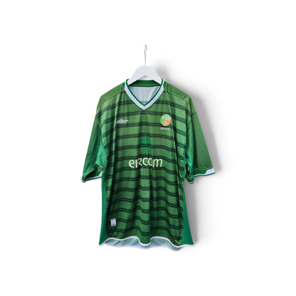 Vintage Umbro 03-04' Green republic of Ireland 🇮🇪 Home soccer jersey kit