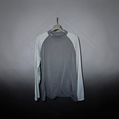 Arcteryx black grey raglan sleeve mock neck athletic longsleeve