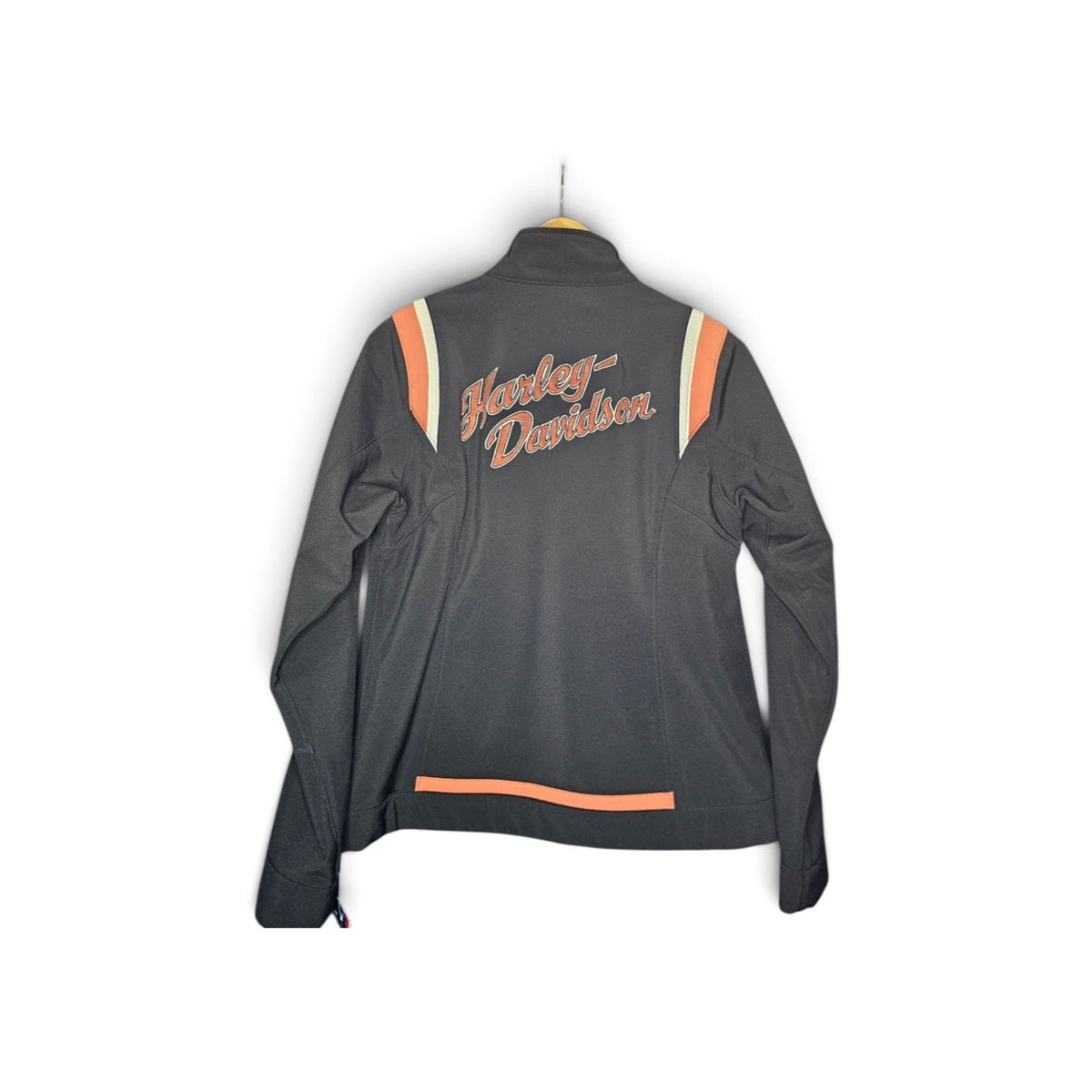 Womens Harley davidson HD logo shoulder straps fullzip jacket