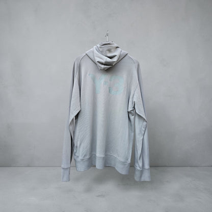 Adidas Y-3 Classic back logo light grey pullover hoodie