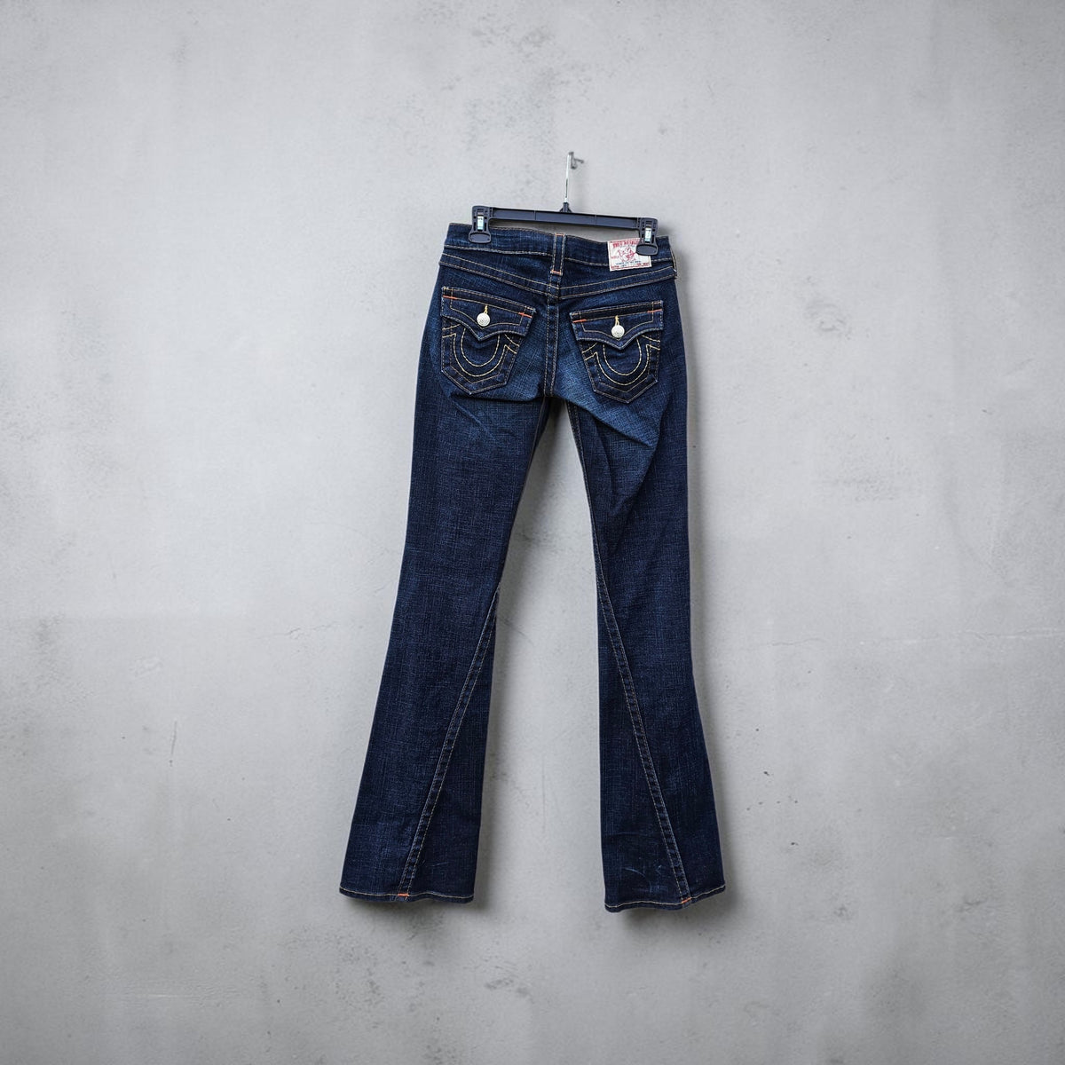 Womens Y2K True Religion dark wash Joey lo rise flare bootcut denim pants