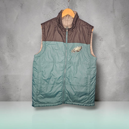 NFL Philadelphia Eagles retro reversible lightweight fullzip vest