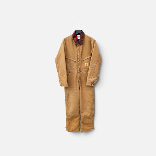 Carhartt 10' brown duck Insulated quilt-lined coverall X01-BRN