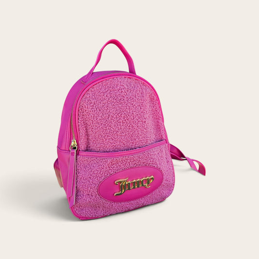 Juicy couture modern hot pink sherpa mini backpack