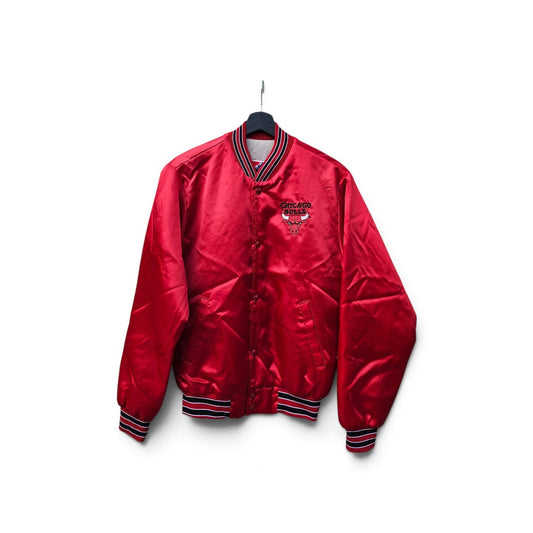 Vintage Swingster NBA Chicago Bulls Red Satin Varsity Jacket