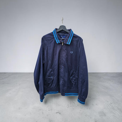 Fred Perry navy blue harrington zipup jacket