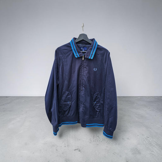 Fred Perry navy blue harrington zipup jacket