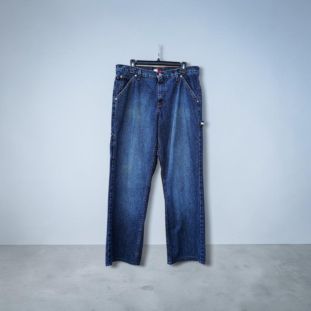 Y2K Tommy Hilfiger washed blue baker denim pants