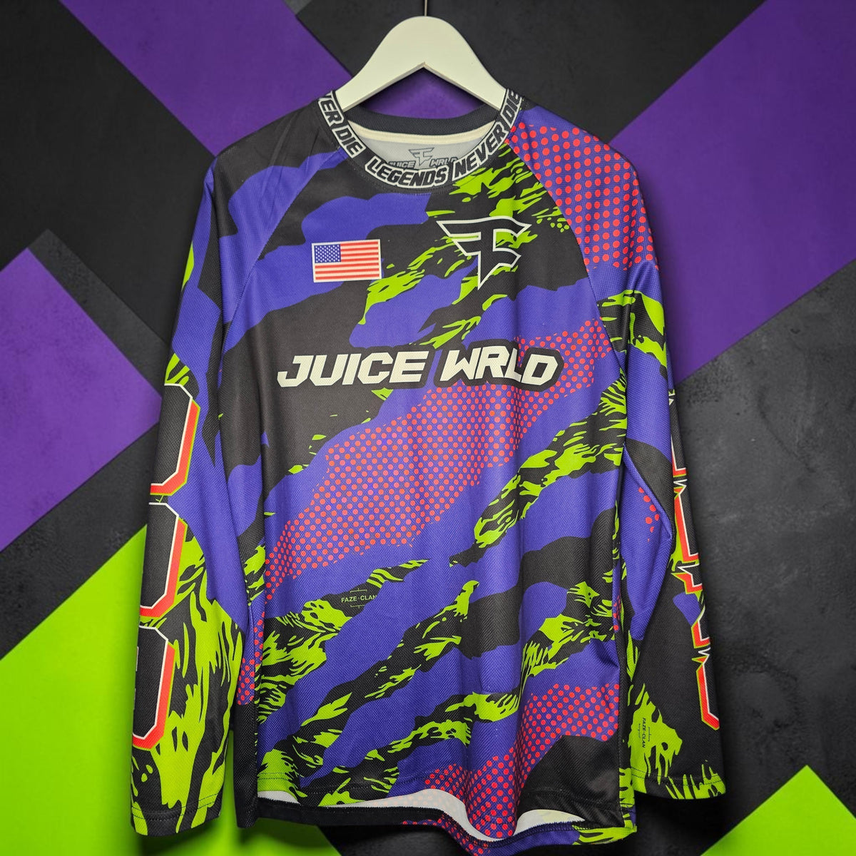 Juice world x Faze clan paintball longsleeve jersey