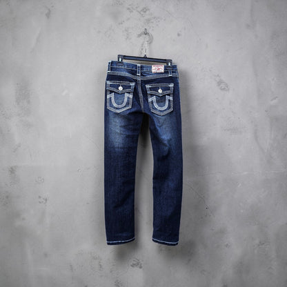 Womens Y2k True religion dark wash joey straight skinny denim pants