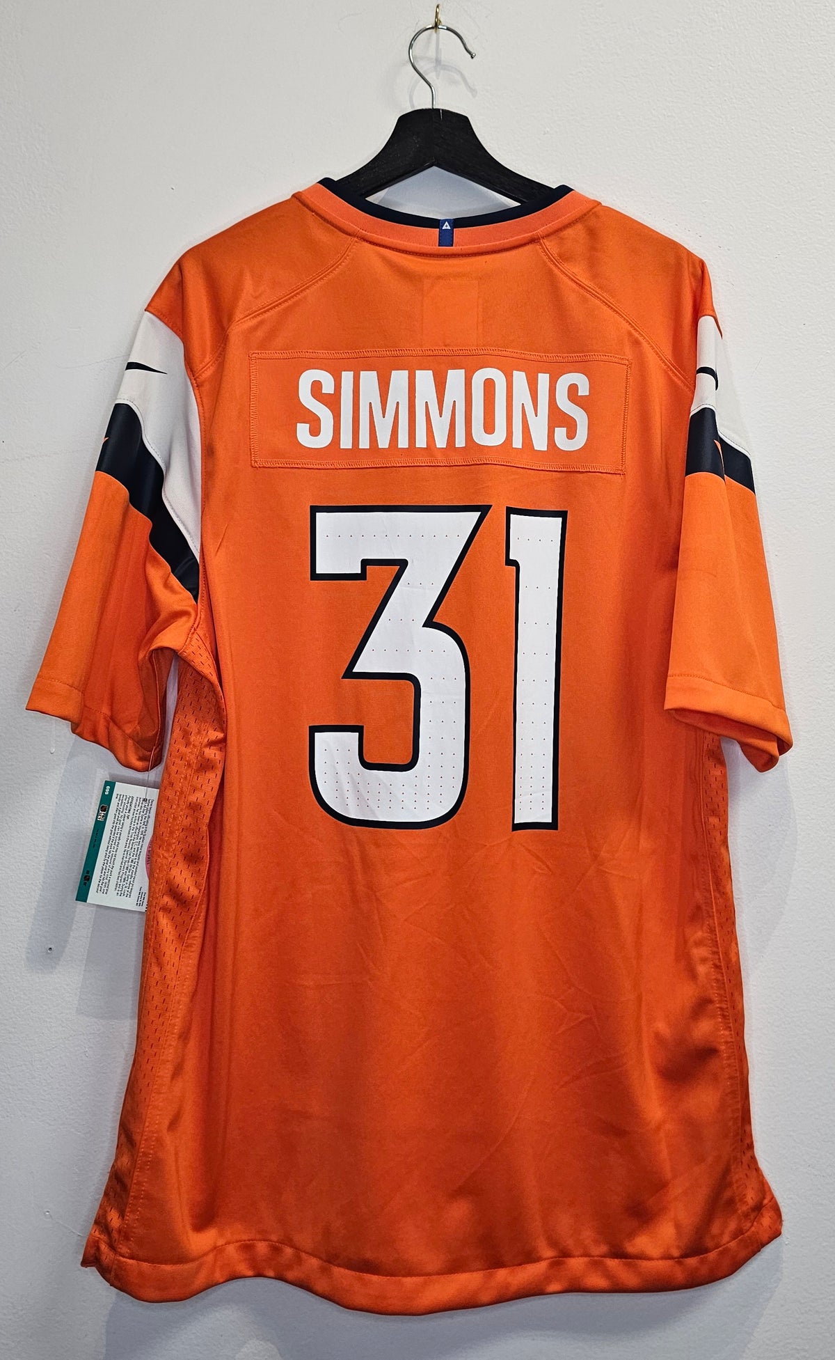 Nike NFL New Denver Broncos Justin Simmons football jersey