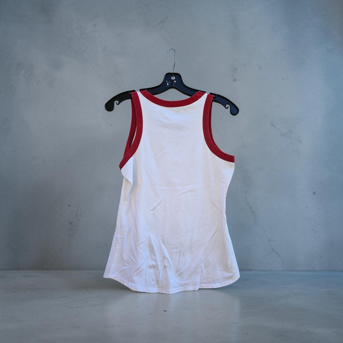 Womens harley davidson retro eagle red white tank top