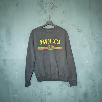 Bltee Brian lichtenberg Bucci black graphic crewneck