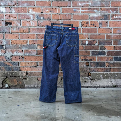 Y2K Tommy Hilfiger washed blue baker denim pants