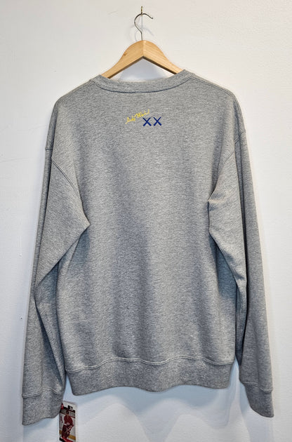 Kaws + Warhol grey crewneck longsleeve
