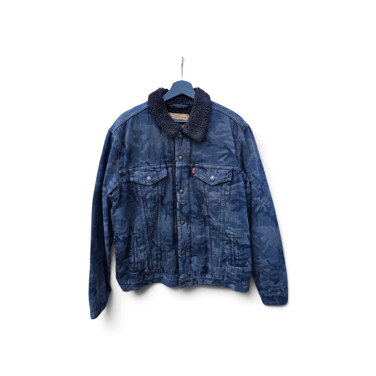 Levis x Justin Timberlake camouflage lined sherpa denim jacket