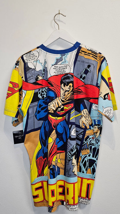 Vintage Toni & Guy Superman Comics AOP Graphic Tshirt