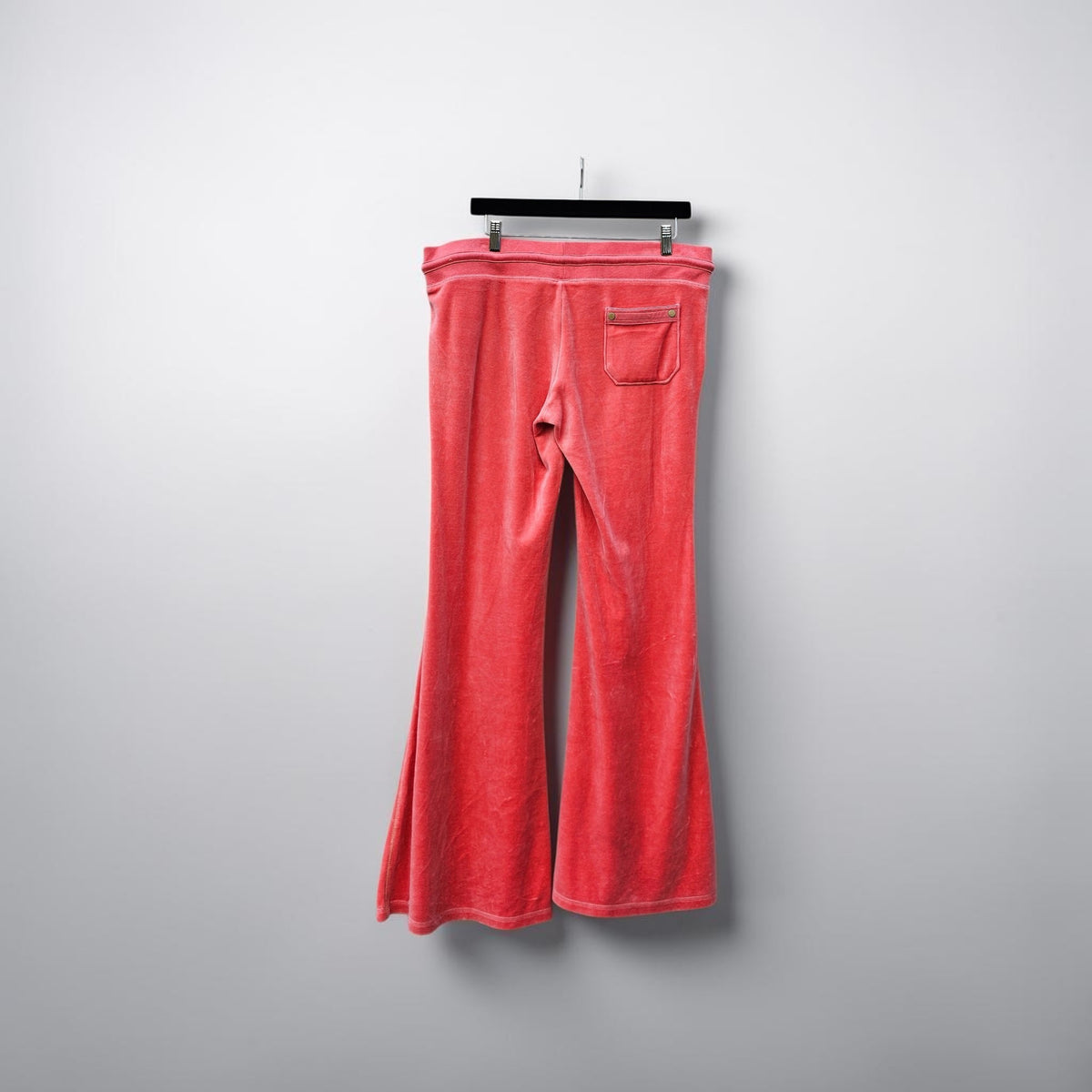 Womens Y2K Juicy Couture coral velour track pants